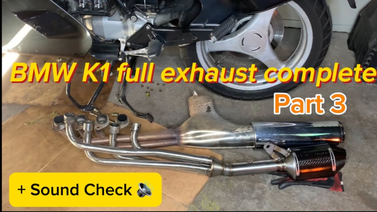 BMW K1 - exhaust upgrades!! Part 3 - YouTube