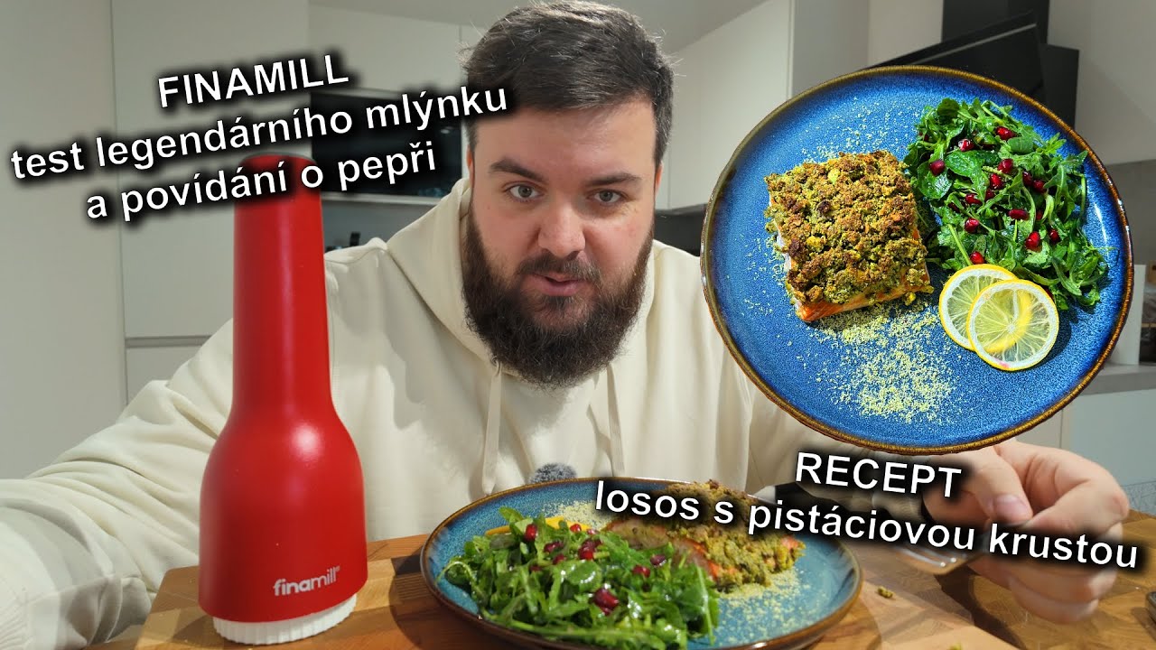 Losos s pistáciovou krustou díky FinaMillu! | Test legendárního mlýnku a povídání o pepři