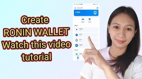 How to Create RONIN WALLET Account | Analietv