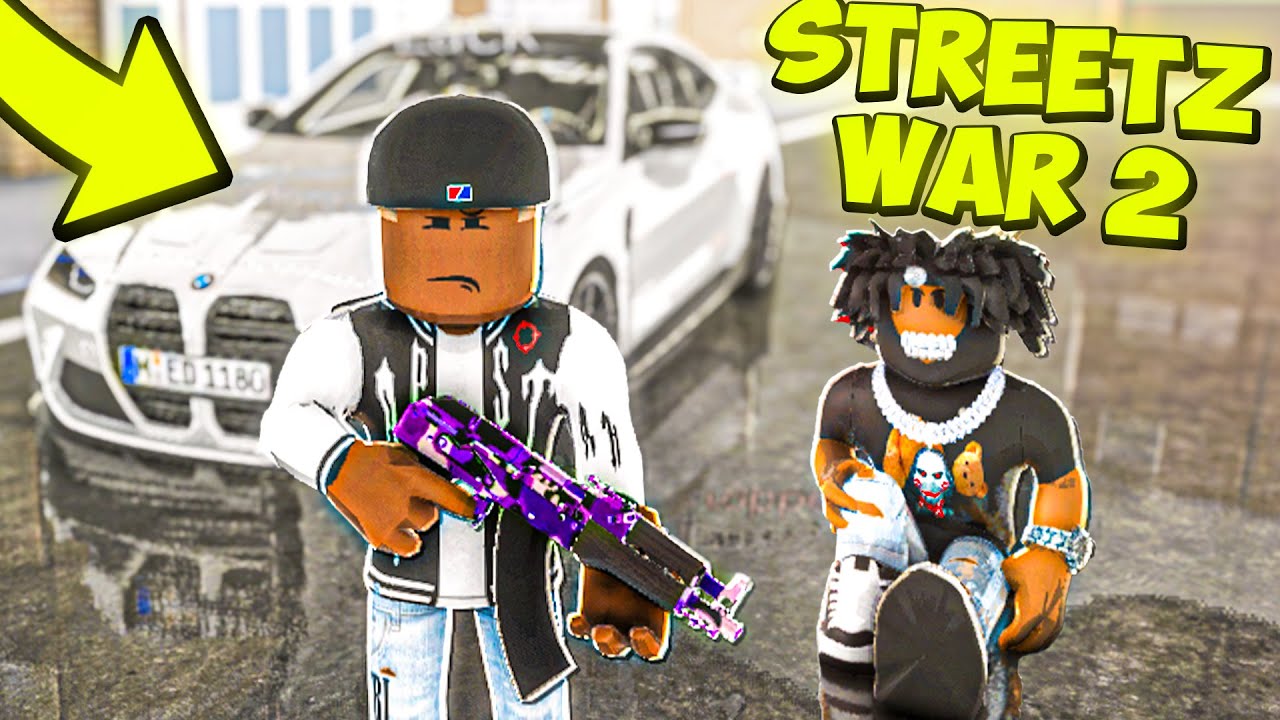 I USED RARE GUNS & SURVIVED A GANG WAR IN ROBLOX STREETZ WAR 2