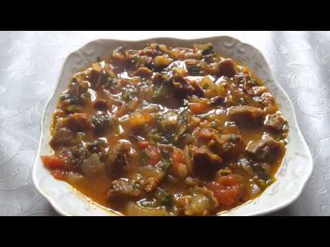 tavuk tașlik yemeĝi..ქათმის კუჭების მომზადება.ქათმის კუჭების ყაურმა