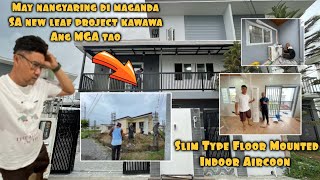 SLIM TYPE FLOOR MOUNTED AC DITO SA GARDEN PROJECT + KAWAWA ANG MGA TAO SA NEW LEAF PROJECT 😭