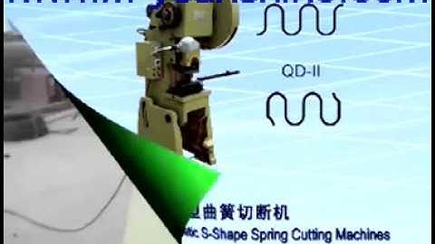 zig zag spring making and cutting machine