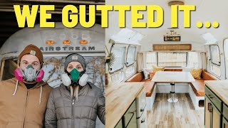 Vintage AIRSTREAM Renovation  Start To Finish