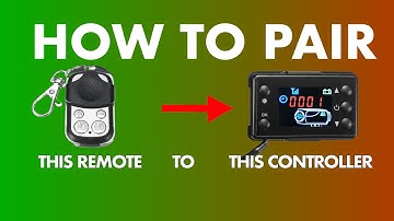 Pairing Your Chinese Diesel Heater Remote And Controller