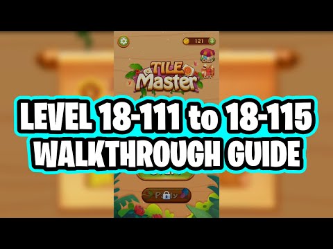 Tile Master Game Level 18-111 to 18-115 Magnolia Gameplay