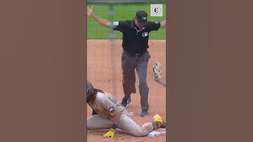 MLB / Padres Fernando Tatis Jr  SAFE or OUT at Second? #shorts #mlb #fernandotatisjr