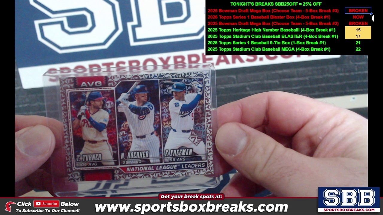 2026 Topps Series 1 Baseball Blaster Box (Choose Team - 4-Box Break #1) HIT RECAP & Random