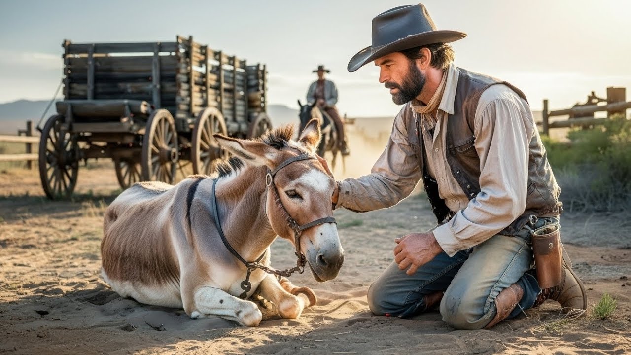 Cruel Owner Threw His Donkey From the Wagon—Until a Poor Cowboy Rescued It and Changed Its Life