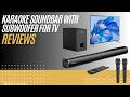 Karaoke Soundbar with Subwoofer Review: Wireless Mics &amp; Home Theater Audio