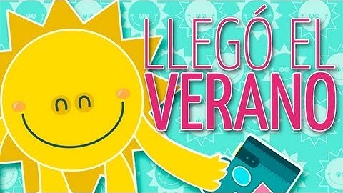 La canción infantil del verano. The summer children's song.