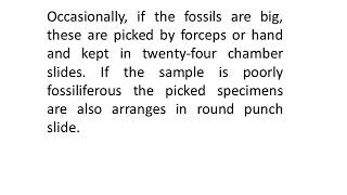 THIN SECTION PREPARATION OF MICROFOSSILS