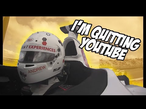 I QUIT YOUTUBE TO BECOME A F1 RACER!!!!