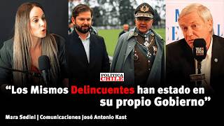 "Los Mismos Delincuentes han estado en su propio Gobierno (Boric)" | Asesora José Antonio Kast