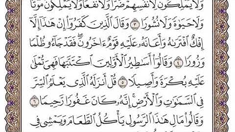 سورة الفرقان الشيخ ياسر الدوسري صفحة ٣٦٠