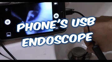 How to use USB Android phone ENDOSCOPE to get items drop down a drain