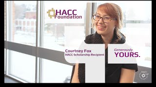 Courtney Fox, Recipient of HACC Scholarship