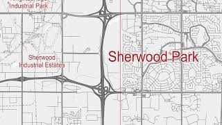 edmonton canada map vector 13 white
