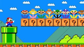 Super Mario Bros. but there are MORE Custom Flower All Characters! | SH MARIO