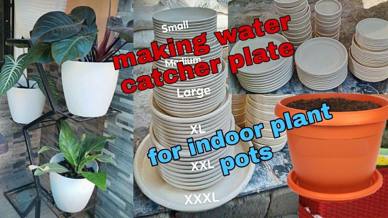 MAKING FIBER CAST PLATE FOR INDOOR PLANT POTS