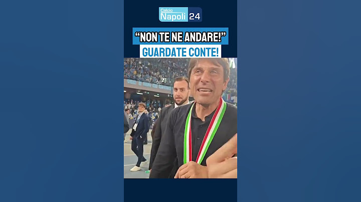 "Non te ne andare Antonio", guardate la reazione di Conte 😯