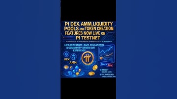 PI Decentralized exchange (DEX) and automated market maker (AMM) are available on the Testnet