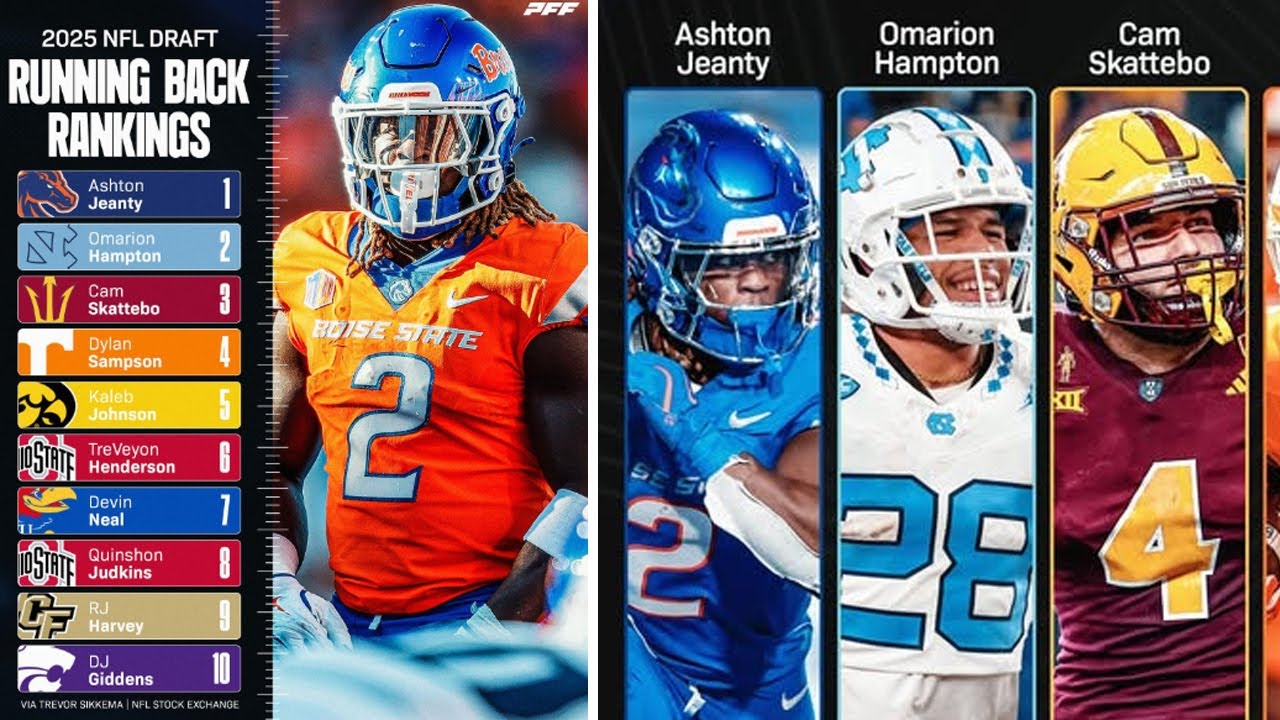 2025 NFL Running Back Top 10 Power Rankings