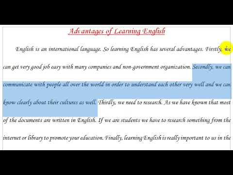 Advantages Of Learning English