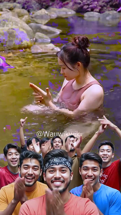 mandi di sugai #shorts #trending #funny #humor #ngakak #reels #foryou #youtubeshorts