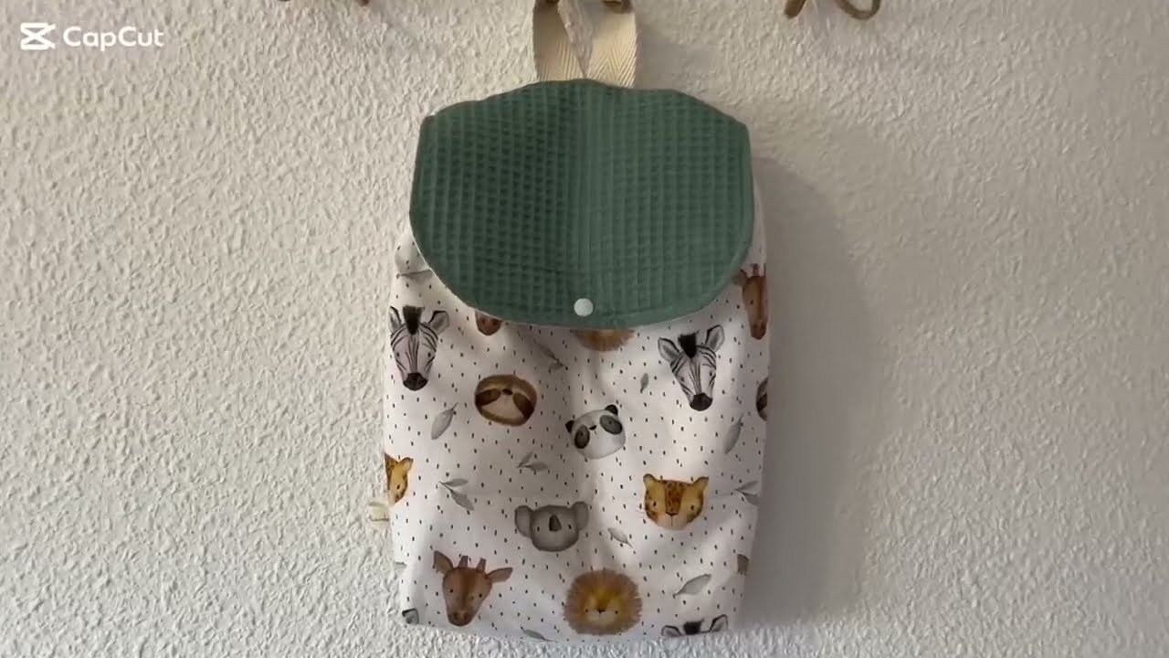 Cómo hacer una mochila infantil de tela paso a paso ✂️ Fácil, práctica y patrón gratis.