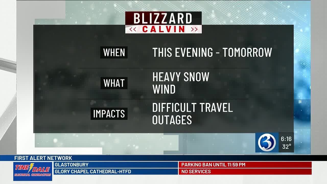 A First Alert Weather Day for Blizzard Calvin