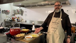 Sopa de Santa Clara y patatas encebolladas