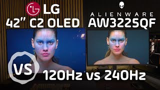 Alienware AW3225QF vs LG C2 42