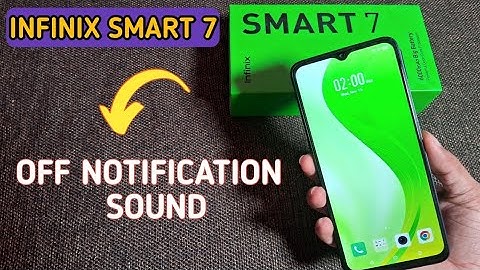 infinix smart 7 how to off notification sound, infinix smart 7 notification sound settings