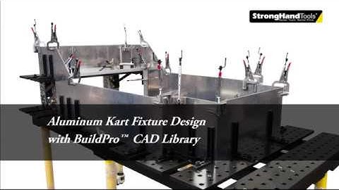 BuildPro I2 Modular Fixturing from CAD to Tabletop Aluminium Kart Weldment
