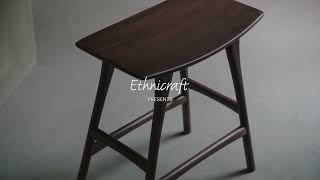 Osso counter stool teak brown, Ethnicraft | Enter The Loft