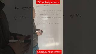 learn to find rate of interest in compound interest based question#compoundinterest#sscgd#mathshorts