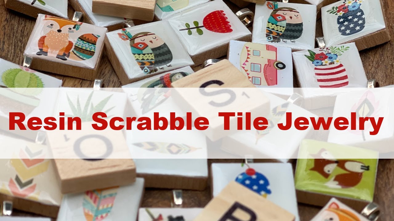 Simple Resin Jewelry Craft - Scrabble Tile Charms