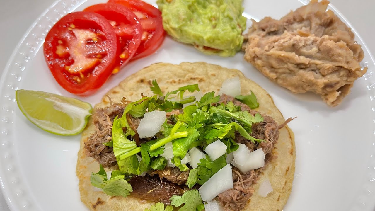 Lengua (Beef Tongue) BARBACOA Tacos 🌮 Slow Cooker Recipe High