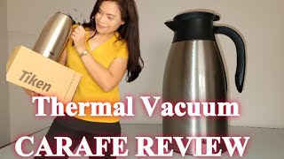 Thermal Coffee Carafe Review | Tiken Brand by Quirina Schmidt 635 views 2 years ago 6 minutes, 44 seconds