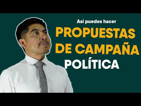 CÓMO HACER PROPUESTAS DE CAMPAÑA POLITICA - 04 | Miyi sus