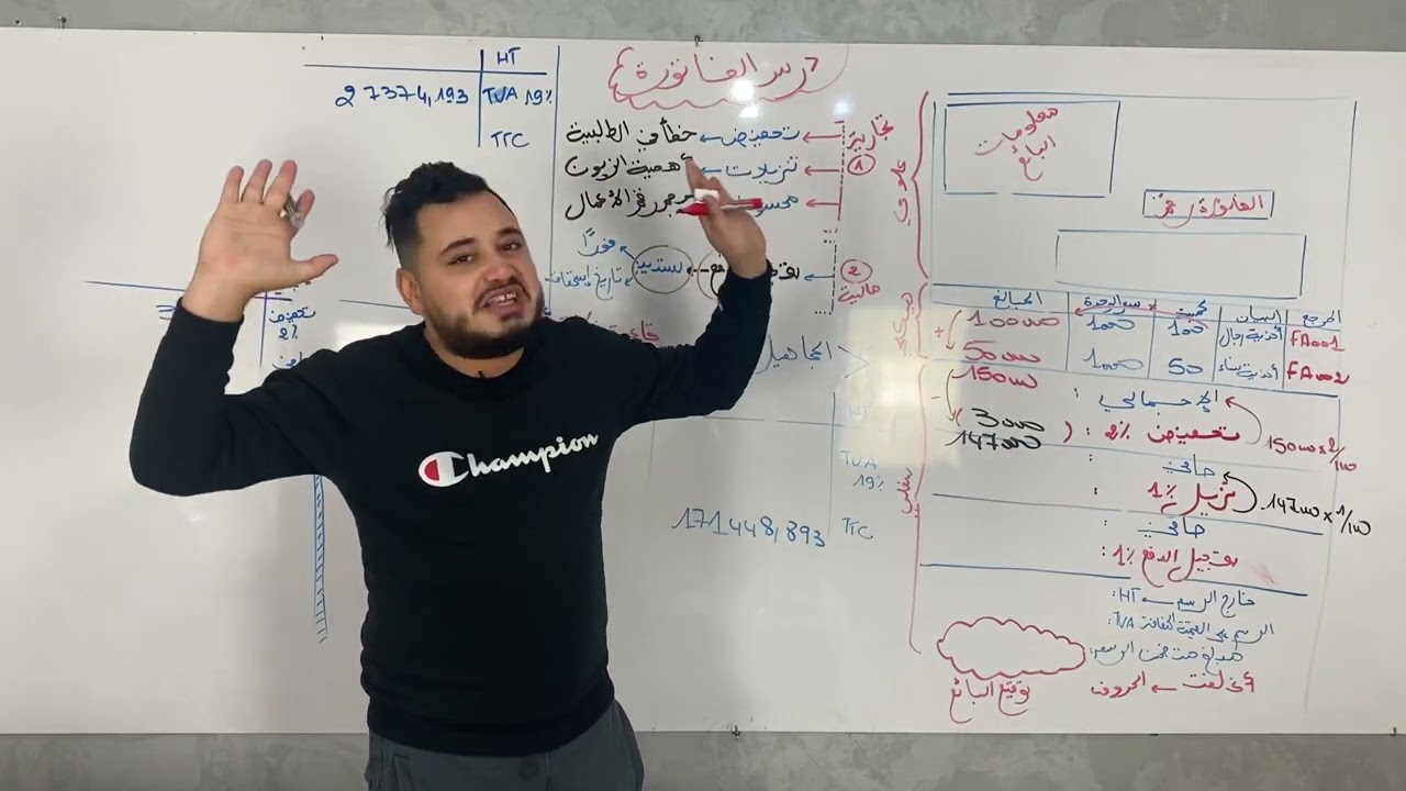 السنة الثانية:الفاتورة العادية+المجاهيل