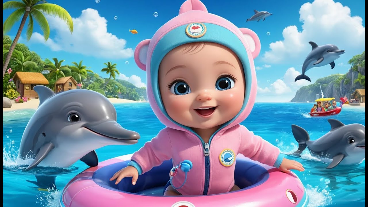 Ocean Rescue with Dolphin | Fun Ocean Adventure Nursery Rhyme for Kids ...