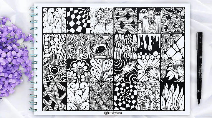 24 Beautiful Zentangle Pattern For Beginners |Zentangle Art |Doodle Art | Zen-doodle