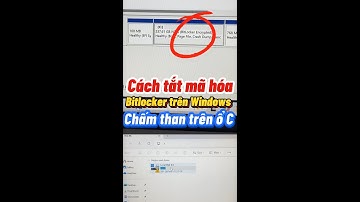 Cách tắt mã hóa Bitlocker trên Windows ổ "C" báo chấm than! #laptopnano #bitlocker #youtubeshorts