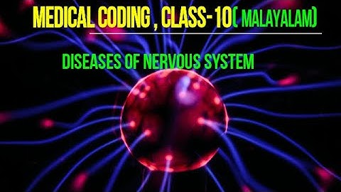ICD chapter-6 diseases of the nervous system