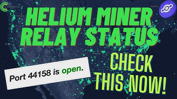 Helium Hotspot Miner Relayed Status Tool! Is Your Router Setup Correctly? $HNT