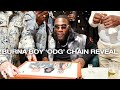 Burna boys 1 million dollar chain reveal  a jewellers