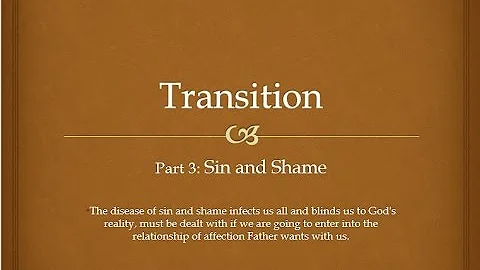 Wayne Jacobsen's Transitions 3: Sin and Shame