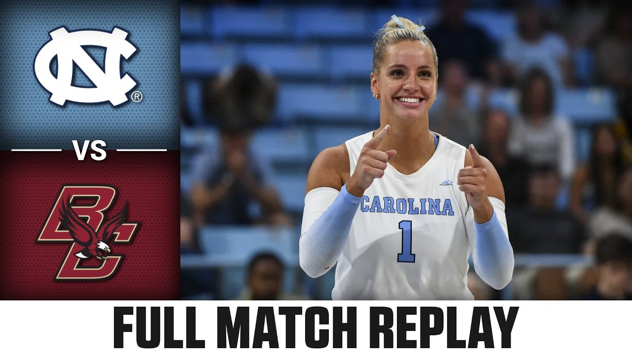 North Carolina vs. Boston College Full Match Replay | 2025 ACC Volleyball